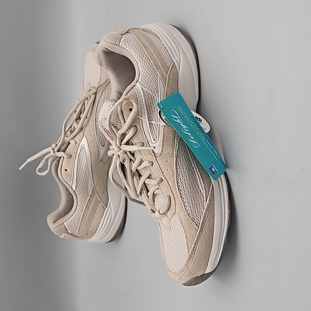 Ryka Women’s Athletic Sneakers in Beige and White